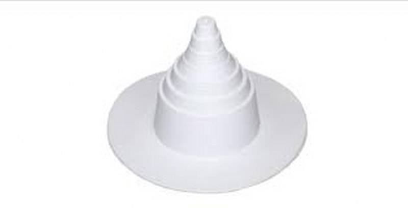 QUICKSEAM PIPE FLASHING WHITE EPDM WITCHES HAT
